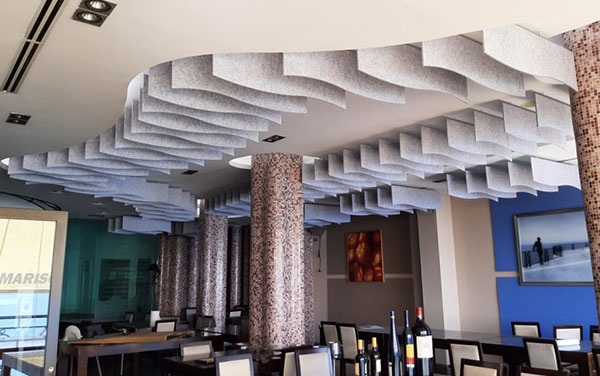 acoustic felt pet polyester baffle ceiling panels