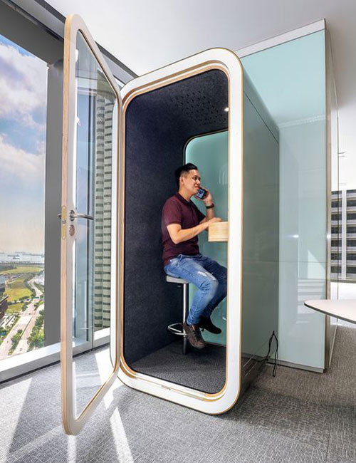 acoustic phone booth office pods