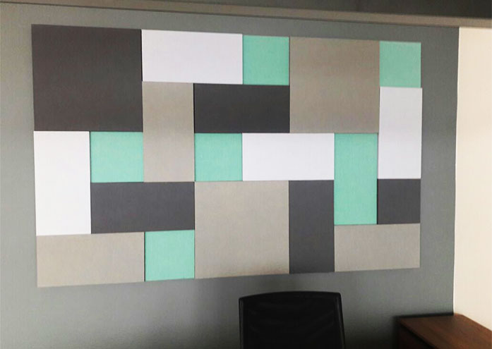 menderes holding acoustic fabric panels