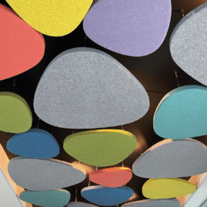 Fabric-Wrapped Floating Acoustic Ceiling Panel